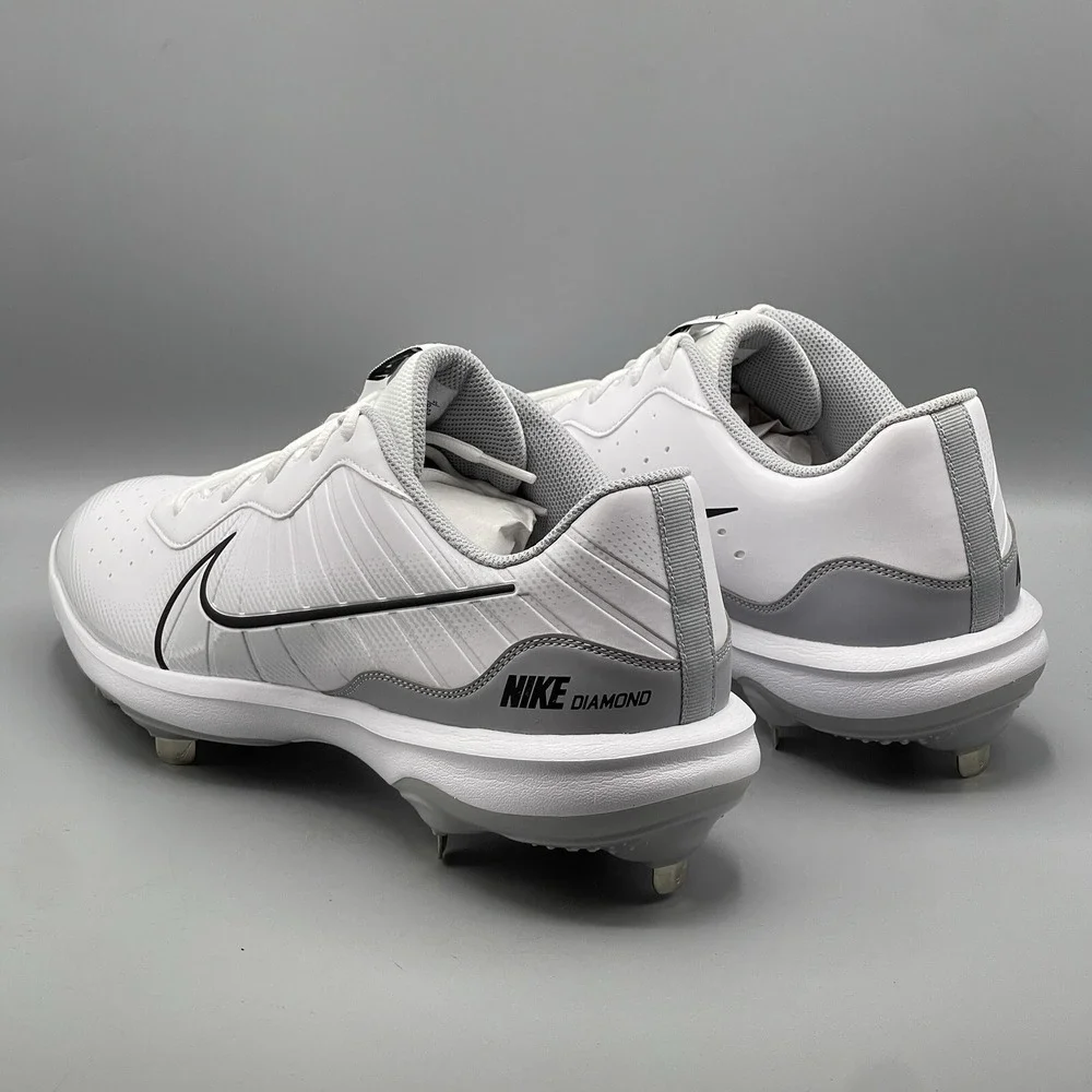 Nike Alpha Huarache Men's 14 Baseball‎ Cleats White Varsity 4 Low DJ6516-100